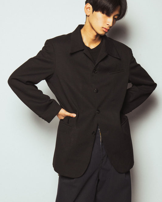 vintage 5b open collar jacket