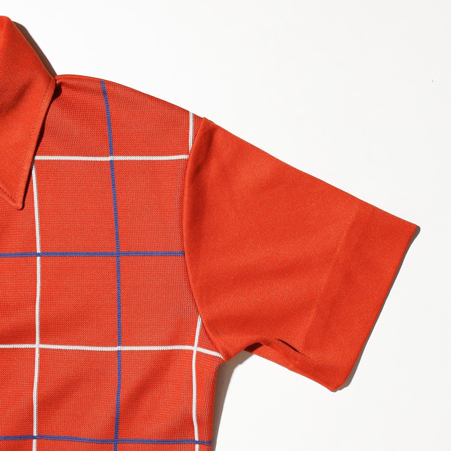 vintage 70's grid banlon h/s shirt