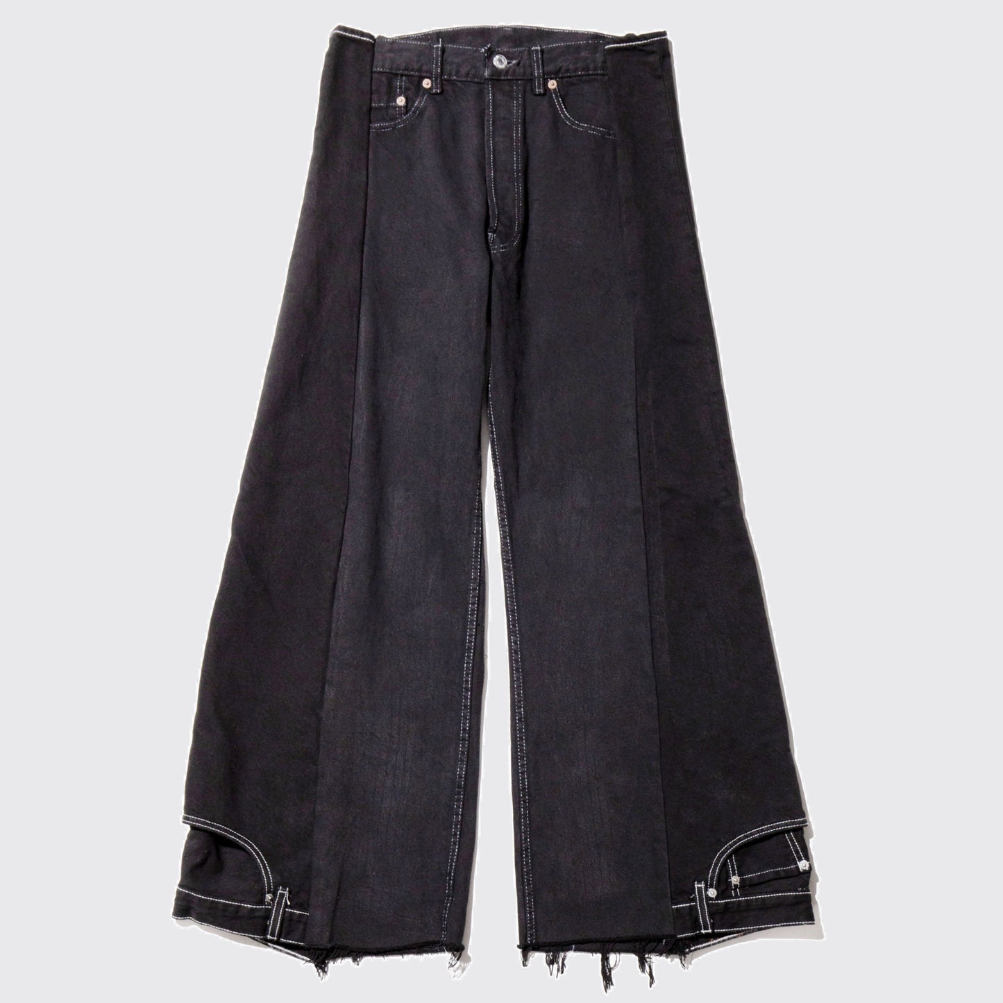 remake upside down jeans , model-black dye