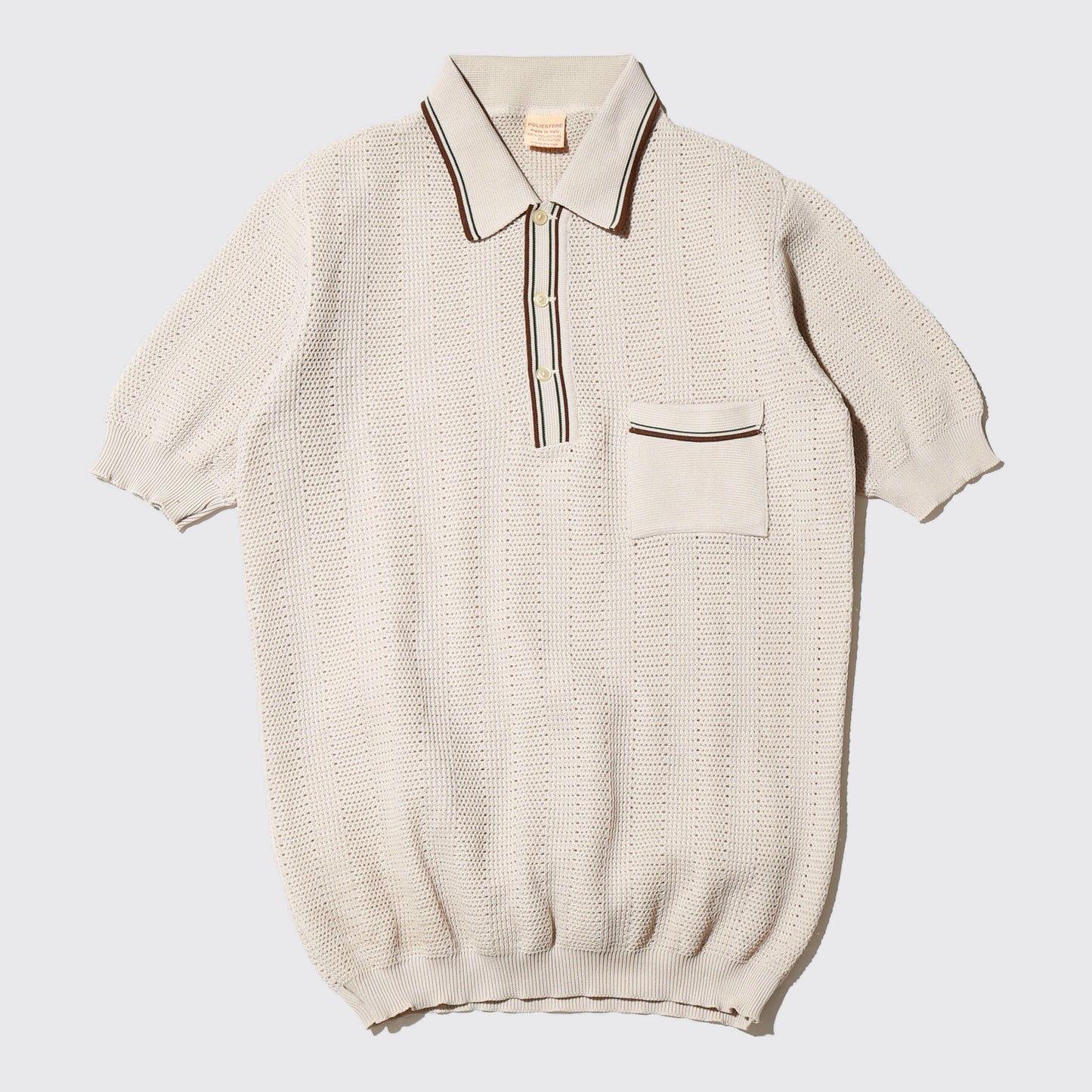 vintage euro knit polo h/s