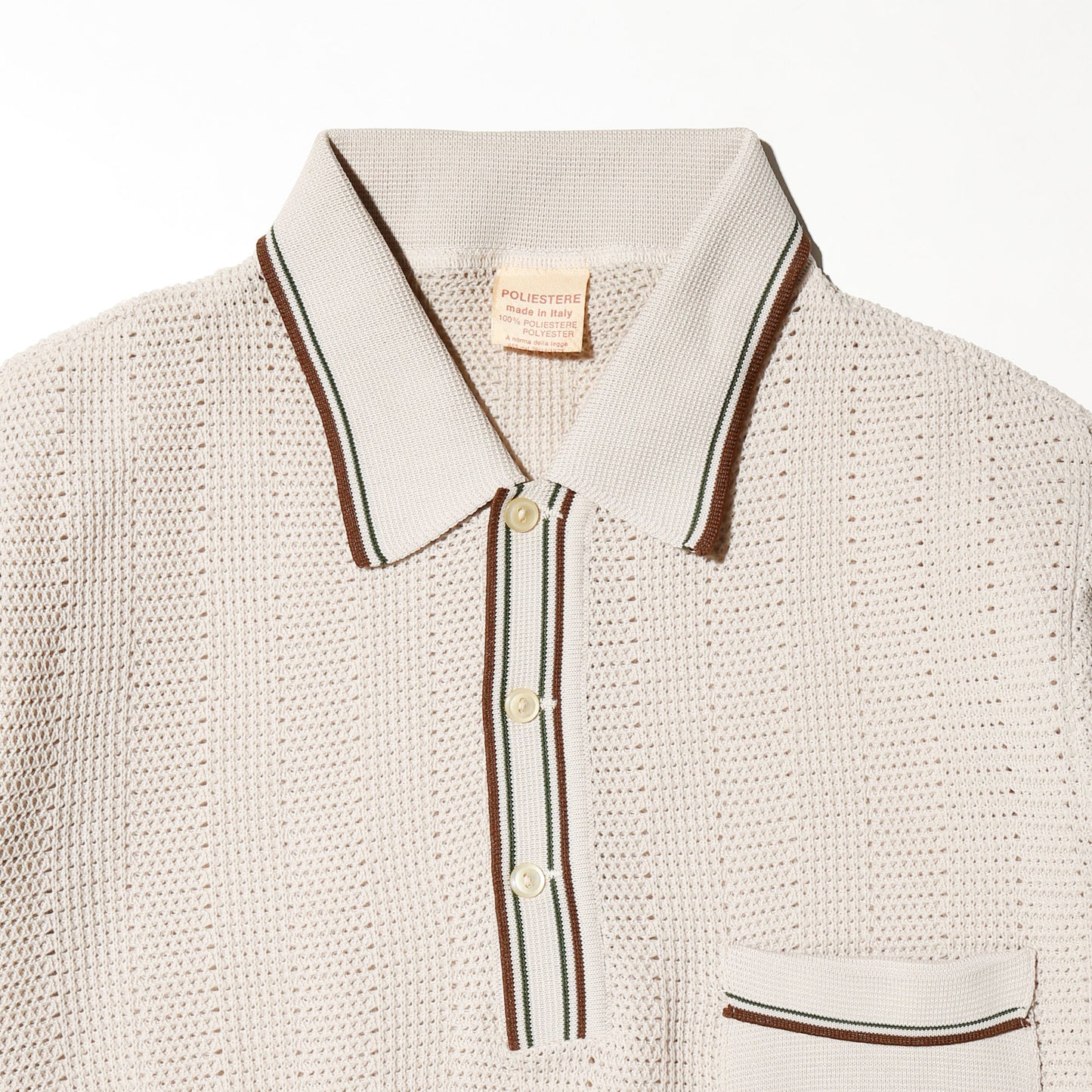 vintage euro knit polo h/s
