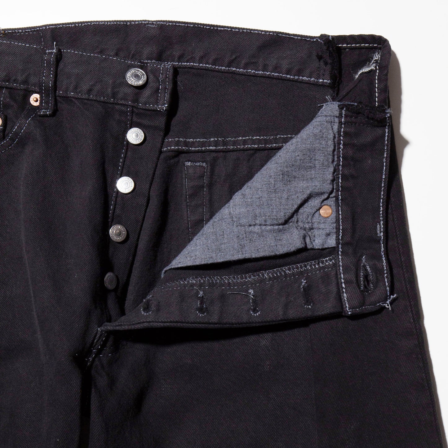 remake upside down jeans , model-black dye