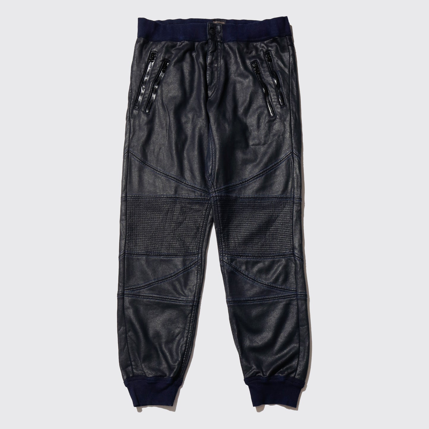 vintage 00's true religion coating motorcycle sweat pants