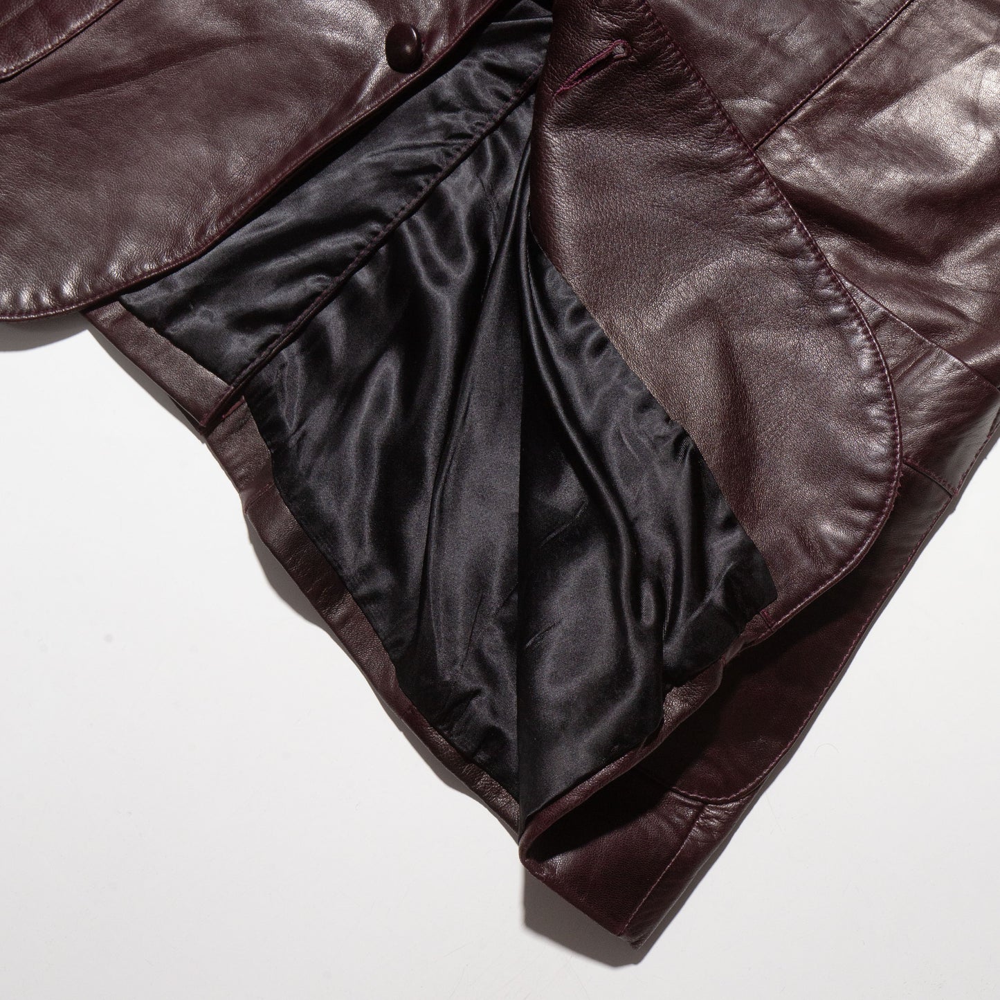 vintage western leather tailored jacket