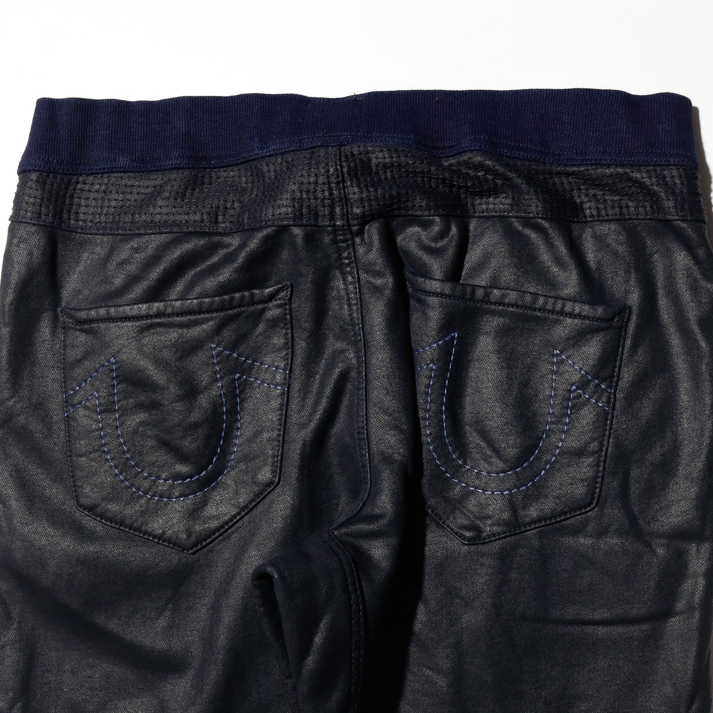 vintage 00's true religion coating motorcycle sweat pants