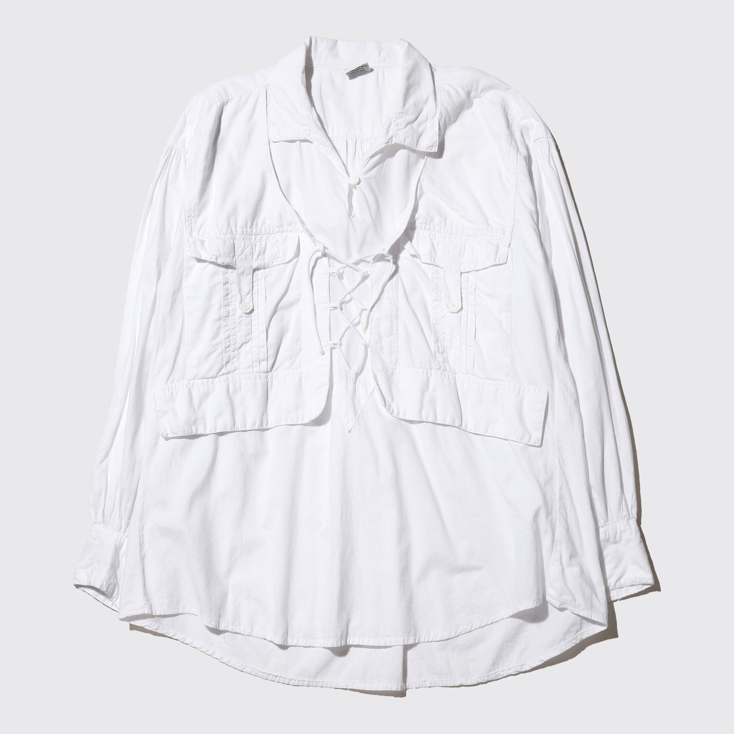 vintage flap cotton shirt pullover