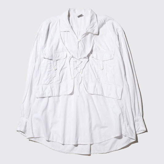 vintage flap cotton shirt pullover