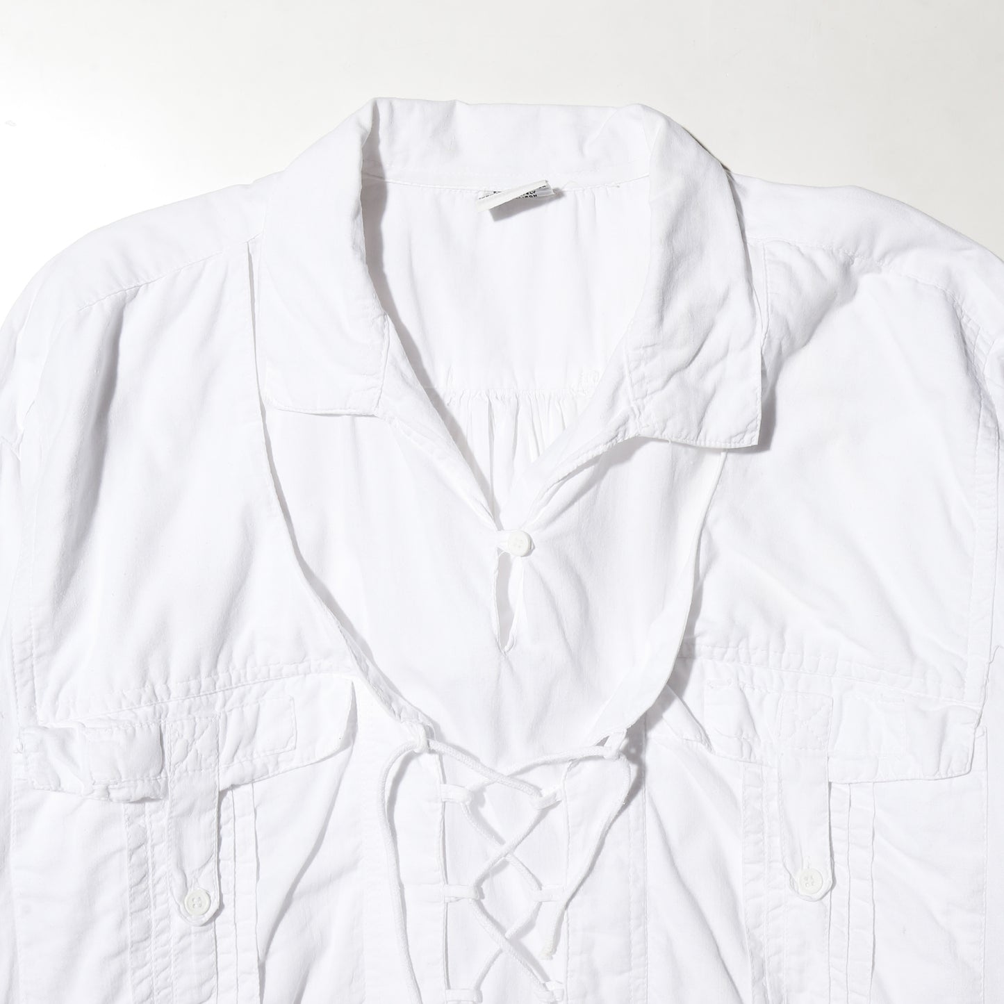 vintage flap cotton shirt pullover