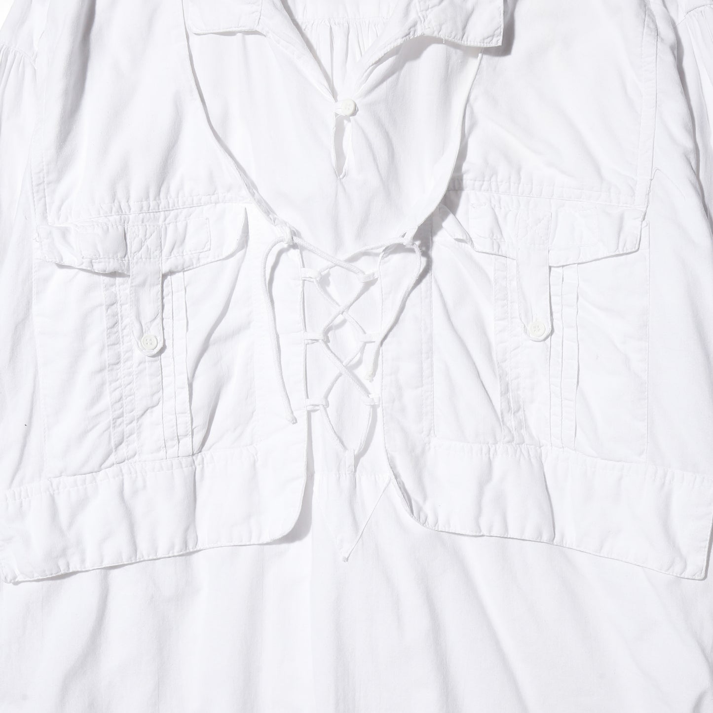 vintage flap cotton shirt pullover