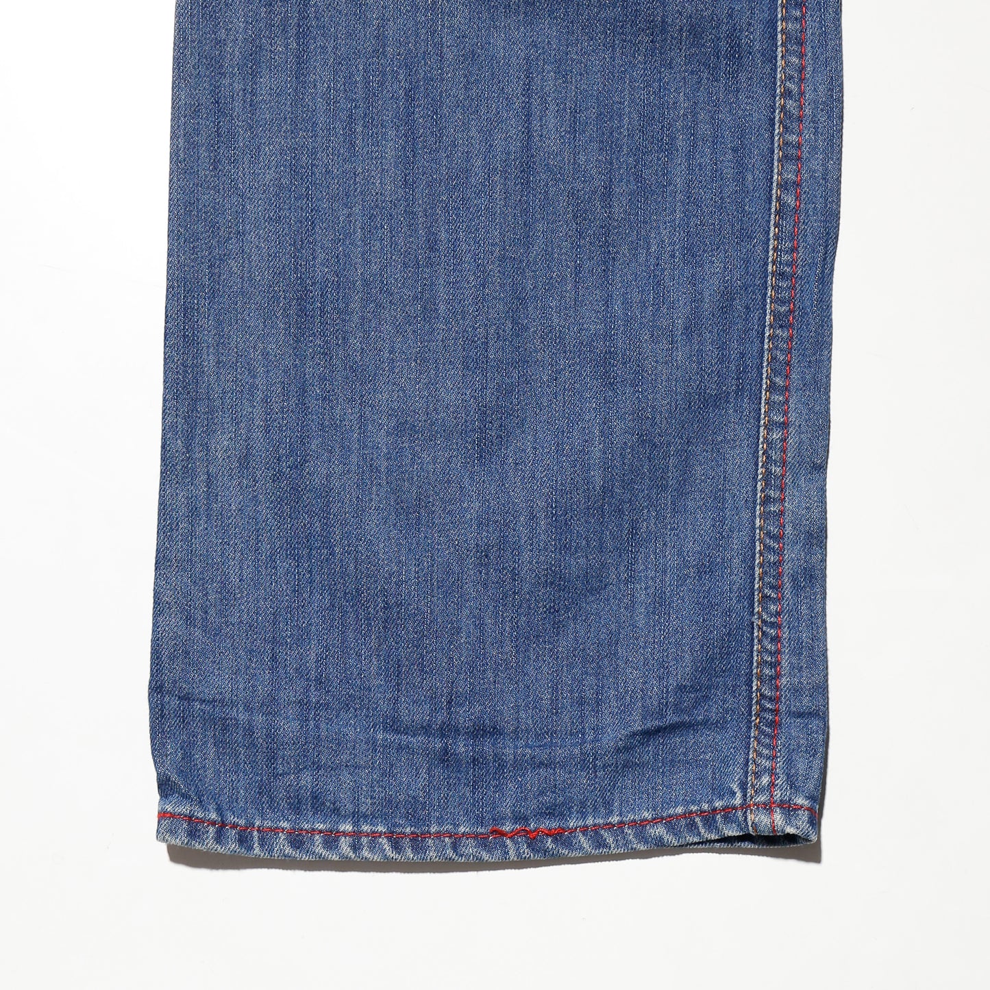 vintage repaired flare jeans