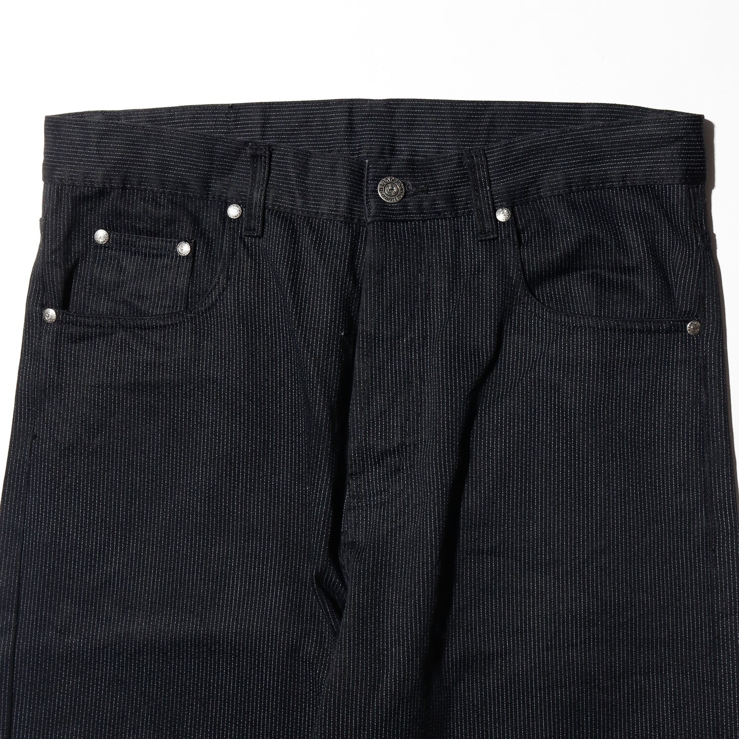 vintage stripe 5p straight trousers