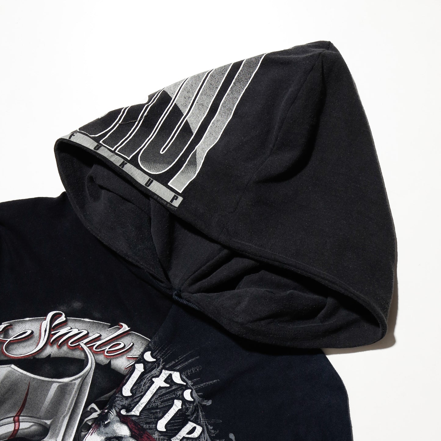 *one-off hybrid hooded cut sew, with detachable gloves