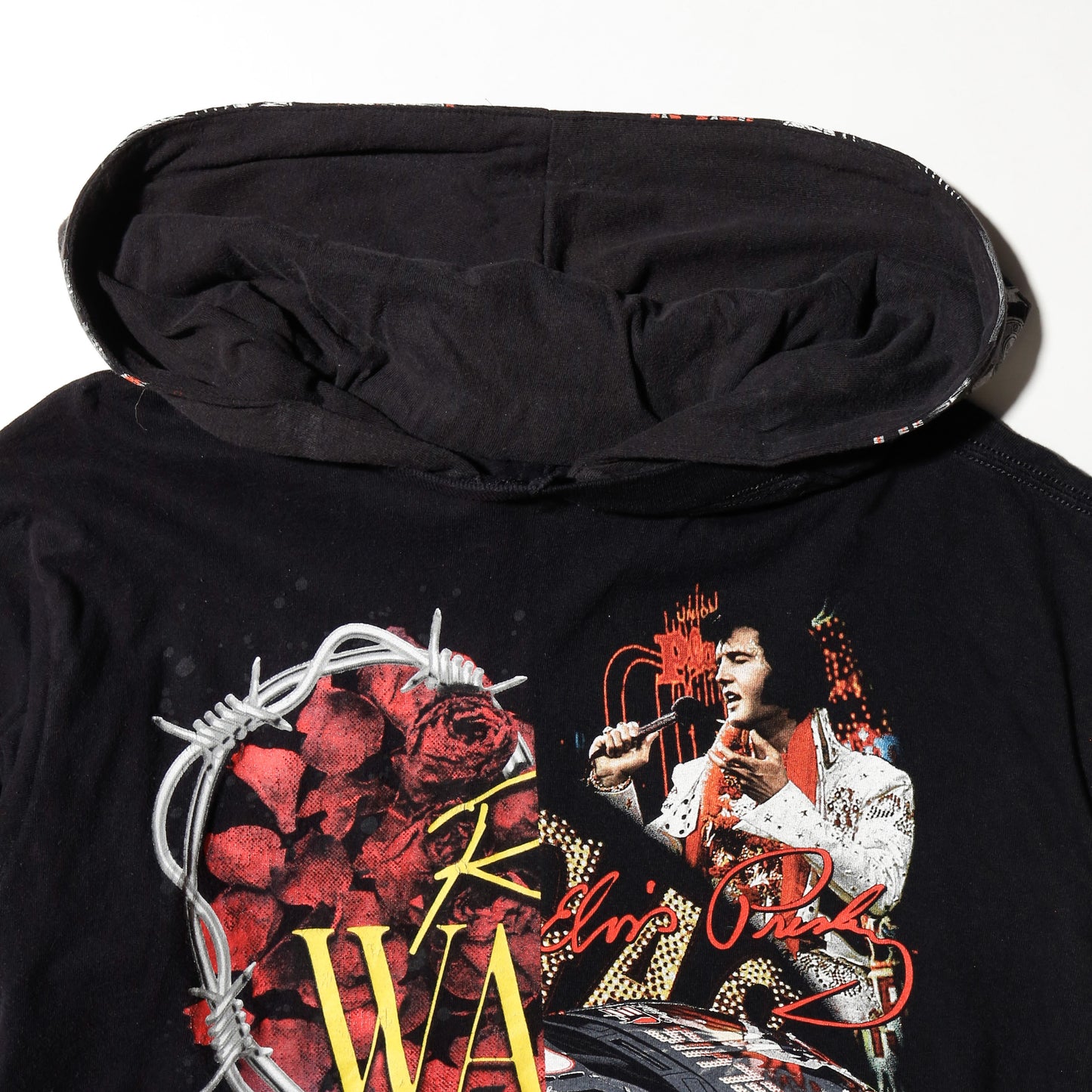 *one-off hybrid hooded cut sew, with detachable gloves