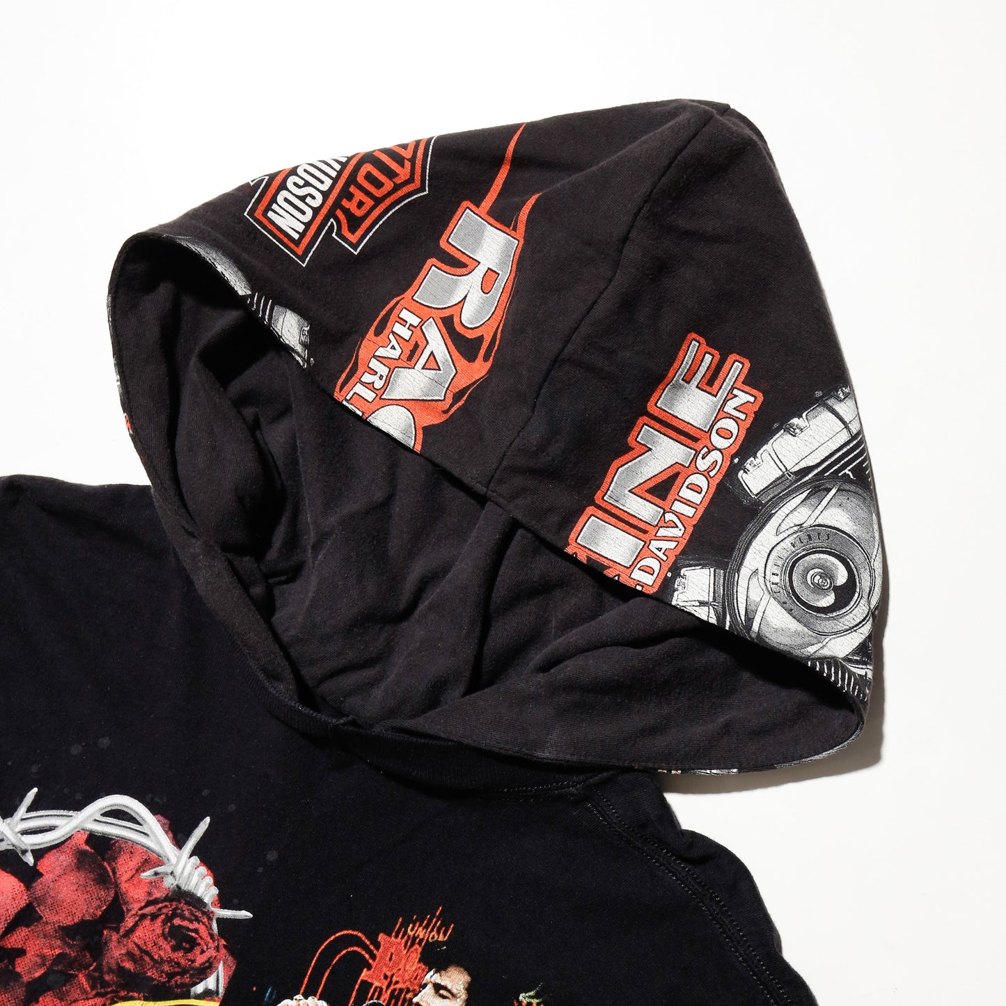 *one-off hybrid hooded cut sew, with detachable gloves