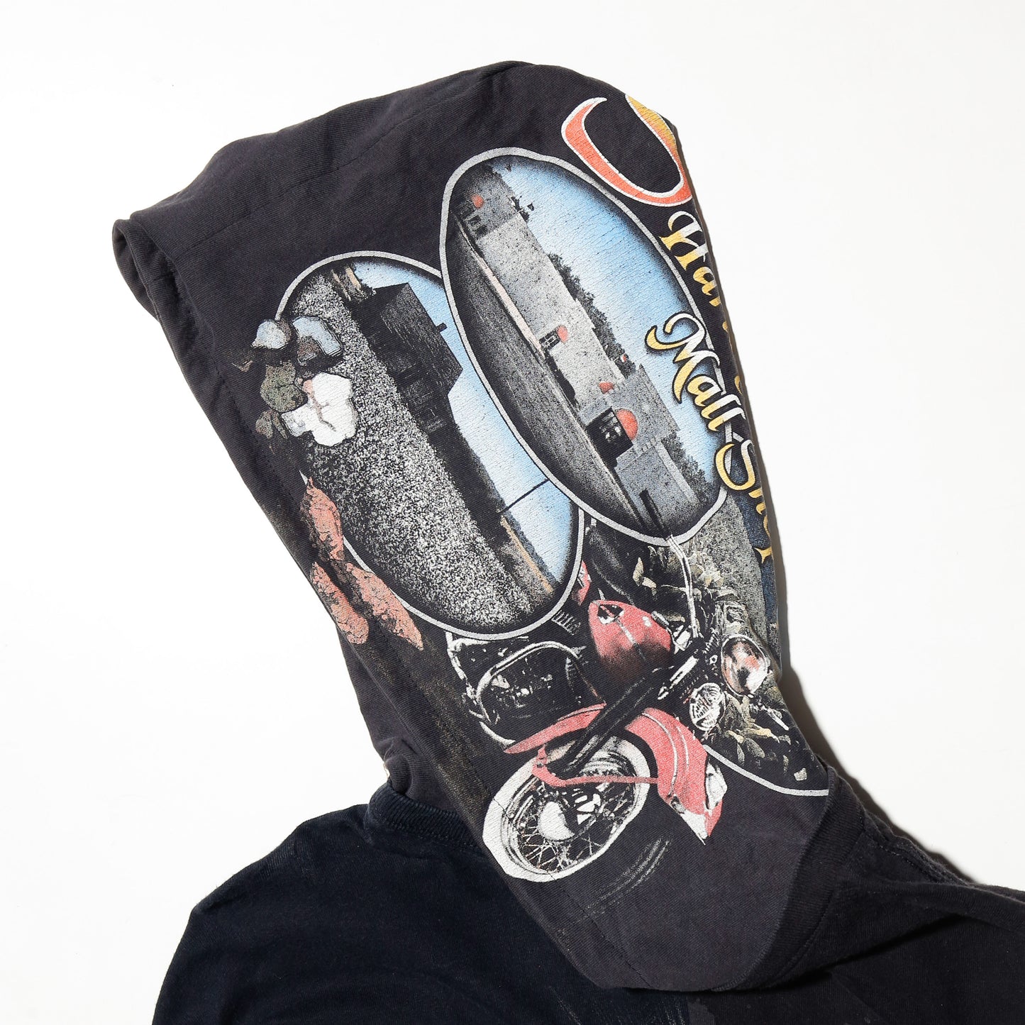 *one-off hybrid hooded cut sew, with detachable gloves