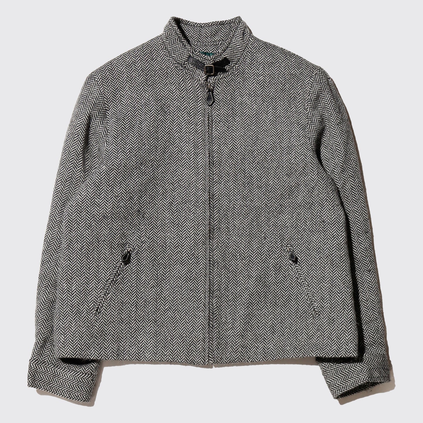 vintage lauren ralph lauren chin strap herringbone jacket