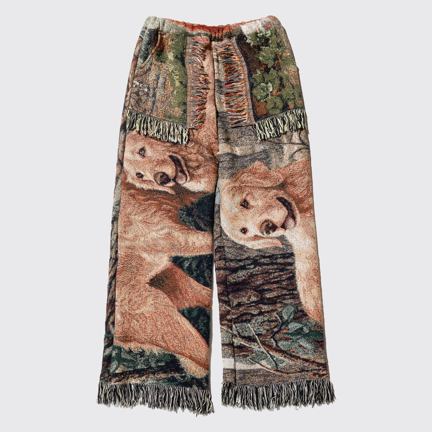 *One-off rug wide trousers