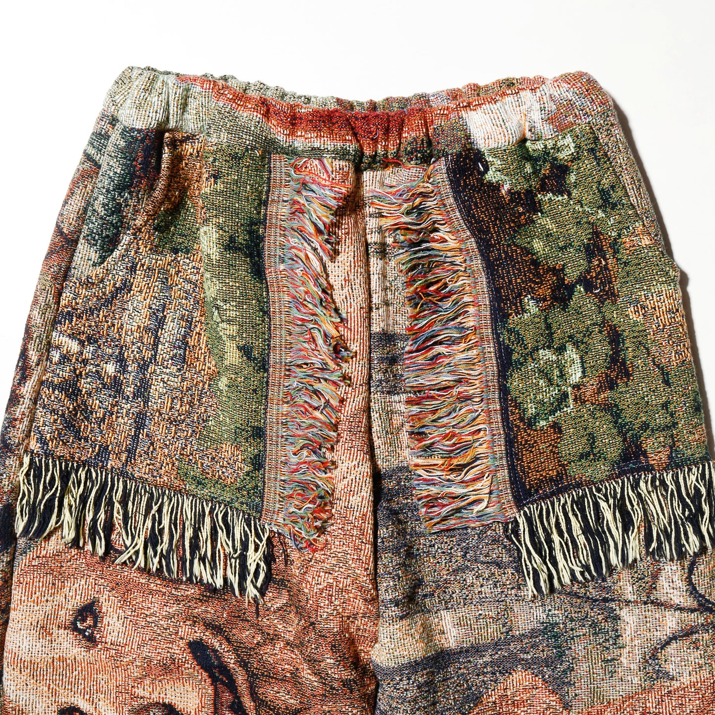 *One-off rug wide trousers