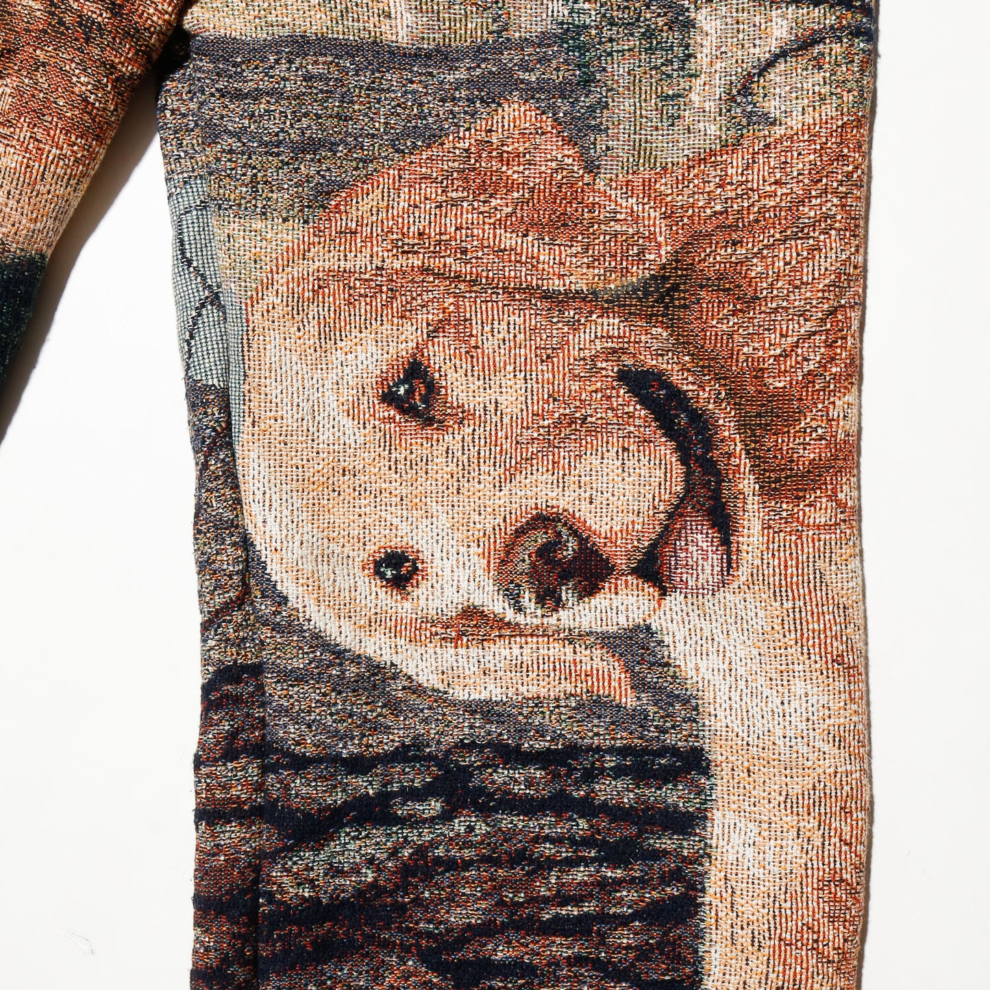 *One-off rug wide trousers