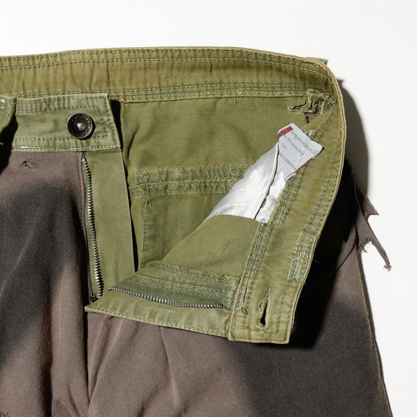 *one-off broken layered trousers