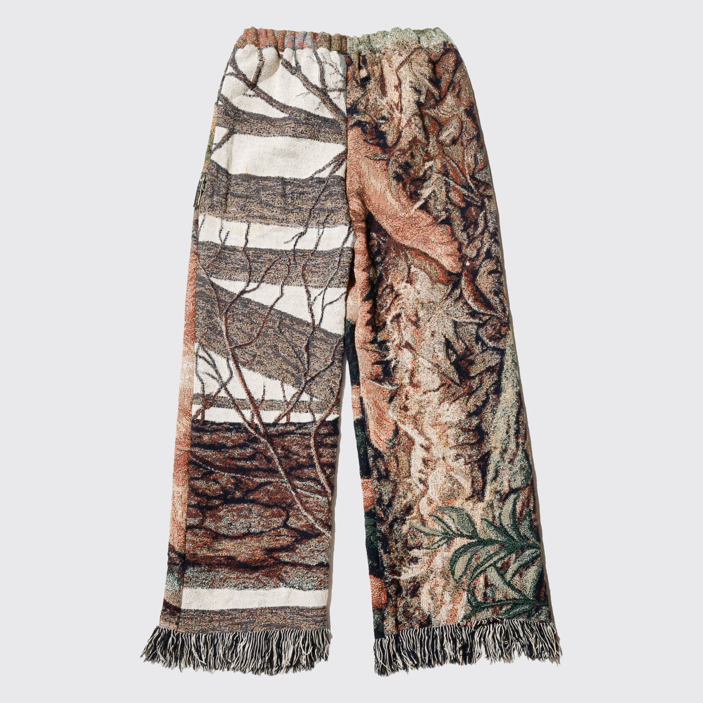 *One-off rug wide trousers