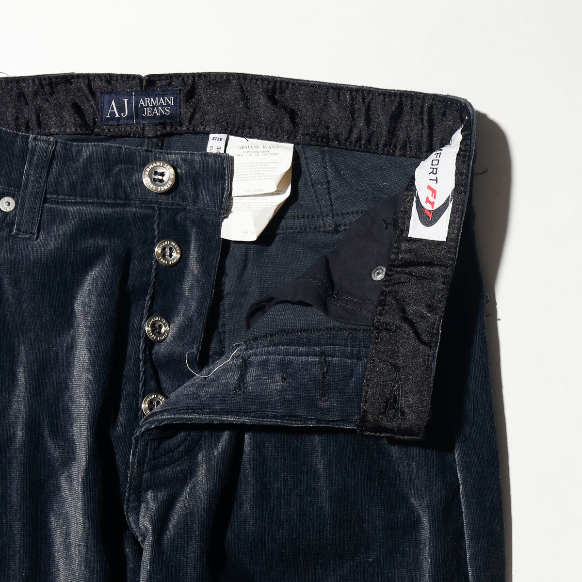 vintage 90-00's Armani Jeans velvet 5p trousers