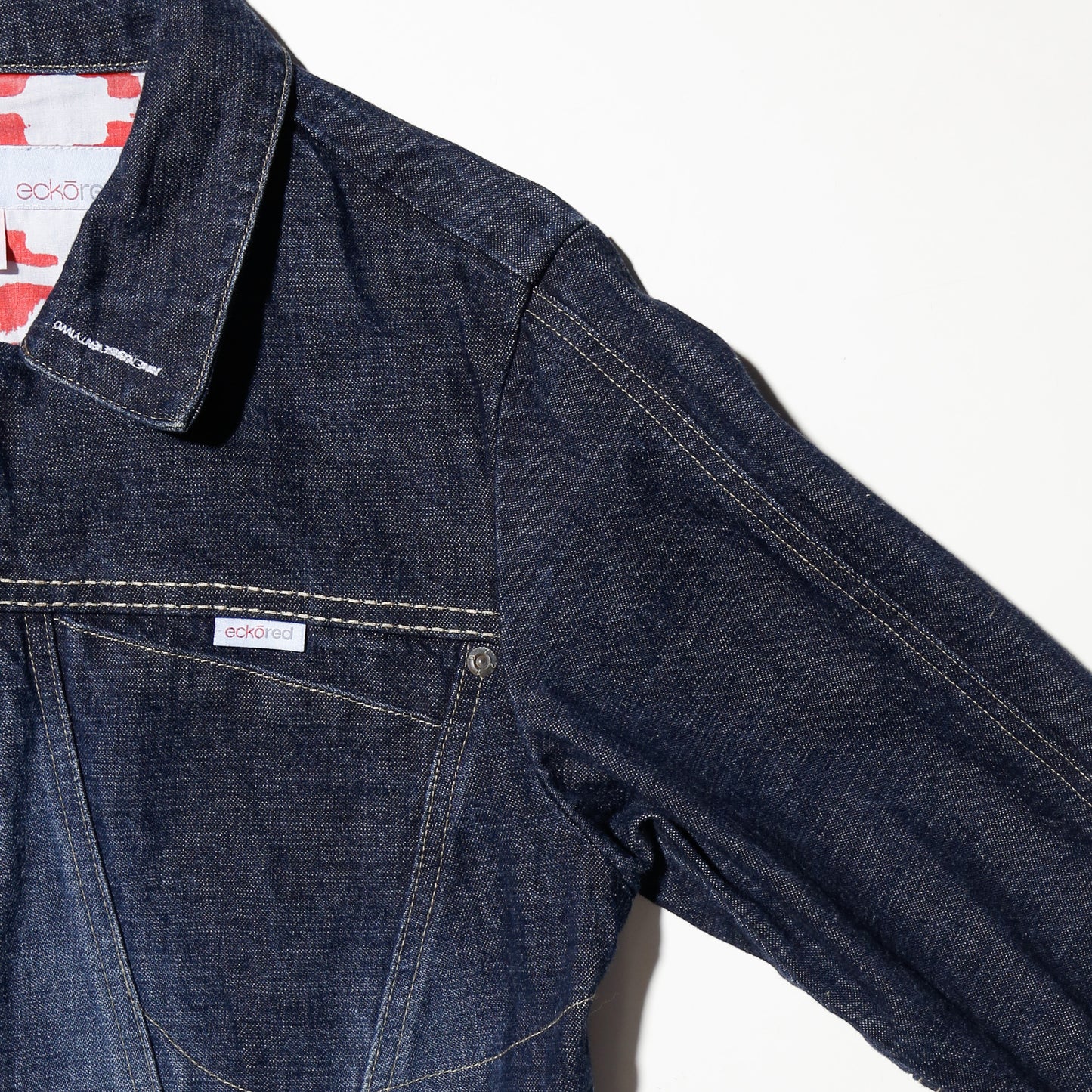 vintage Eckō red cropped trucker jacket