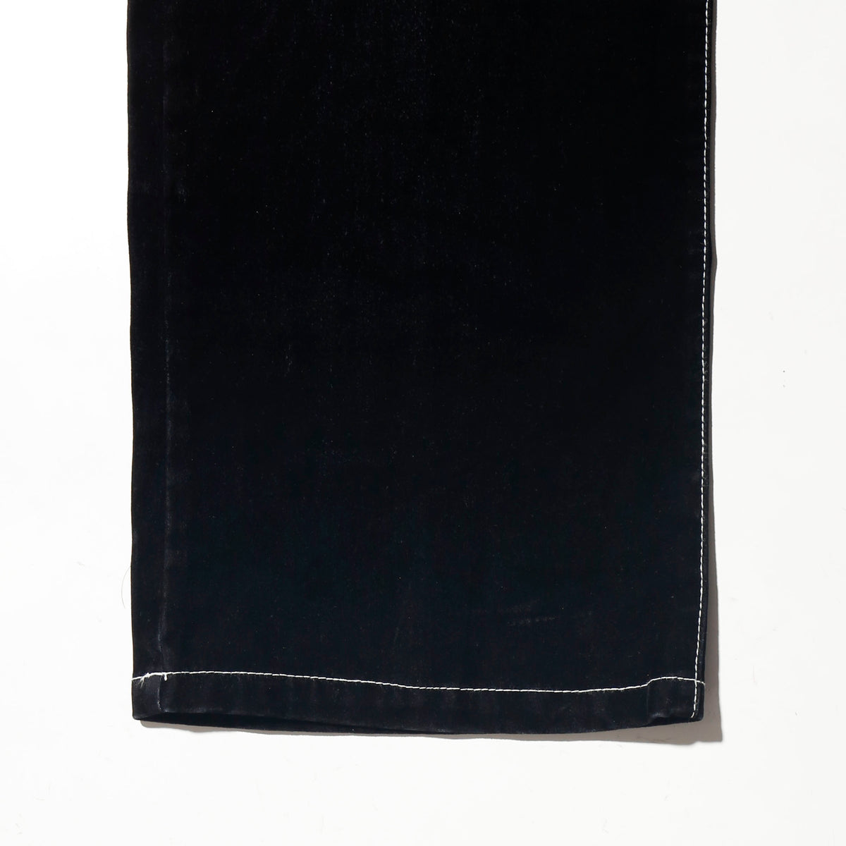 vintage faded flocky flare trousers