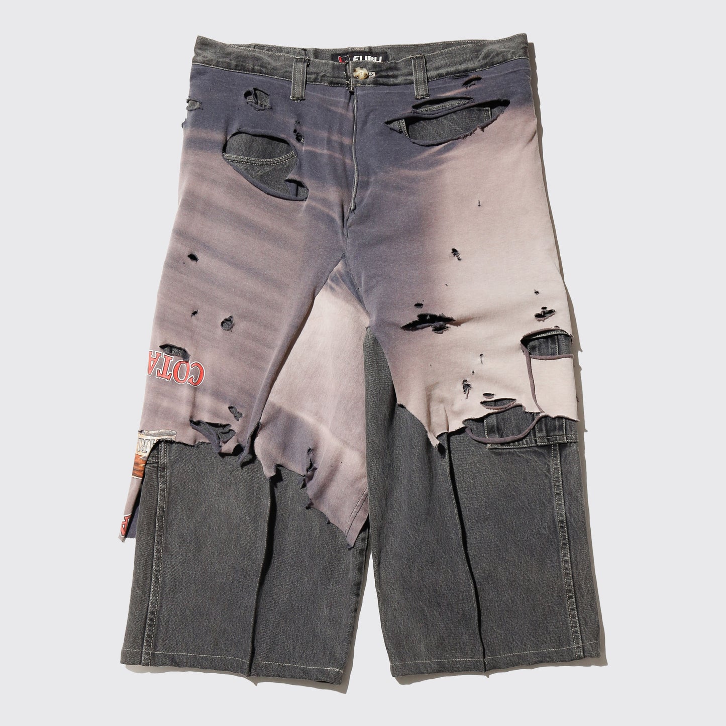 *one-off broken layered shorts