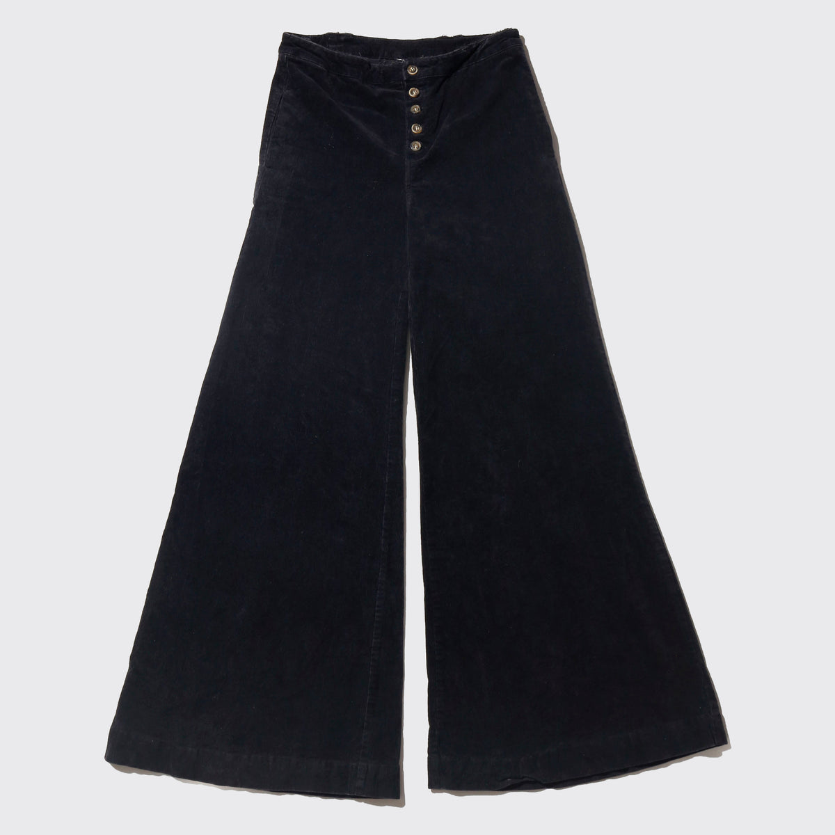 vintage low rise mega flare corduroy trousers