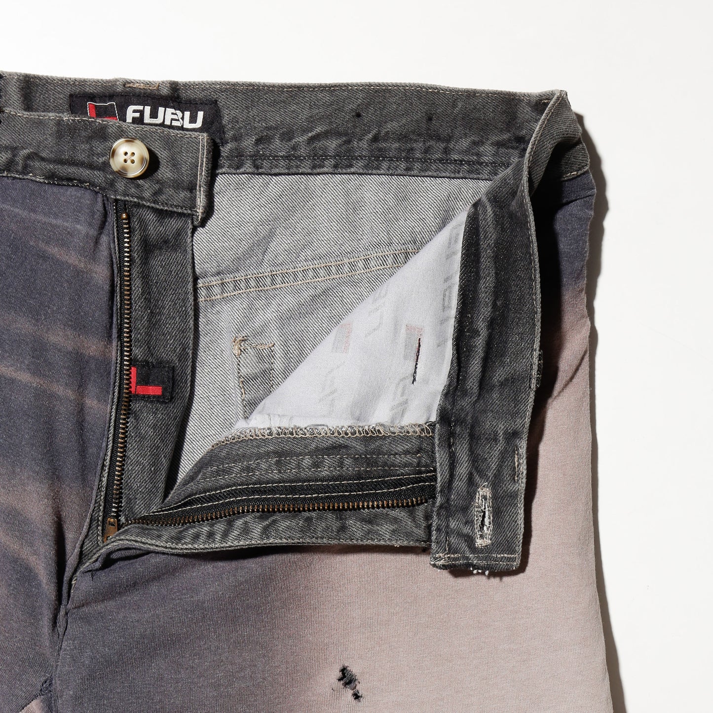 *one-off broken layered shorts