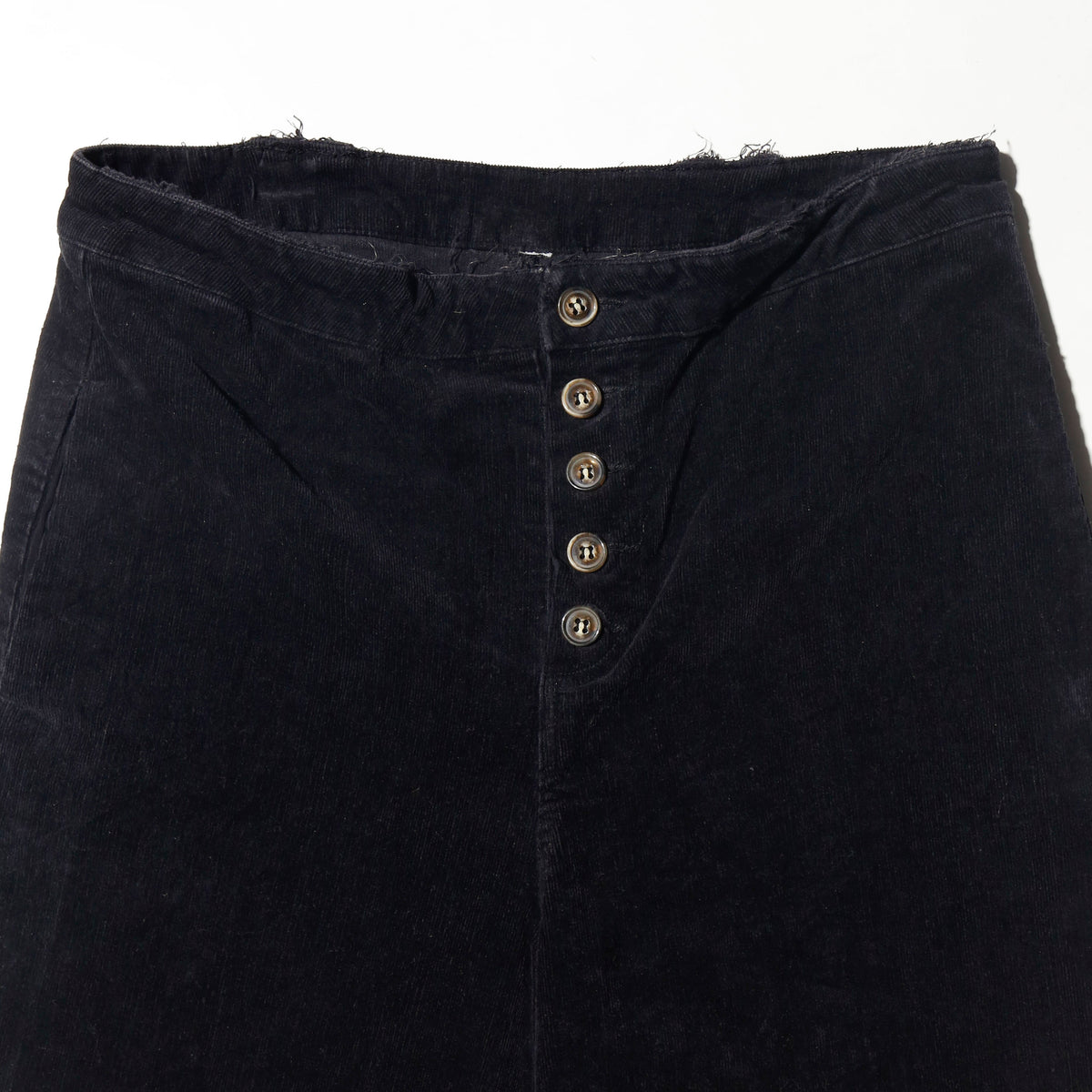 vintage low rise mega flare corduroy trousers