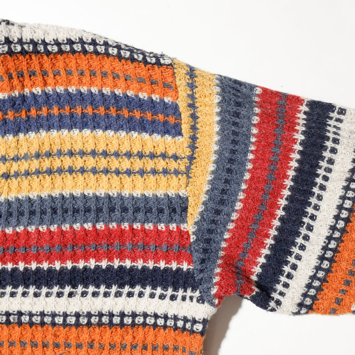 vintage euro multi border cardigan