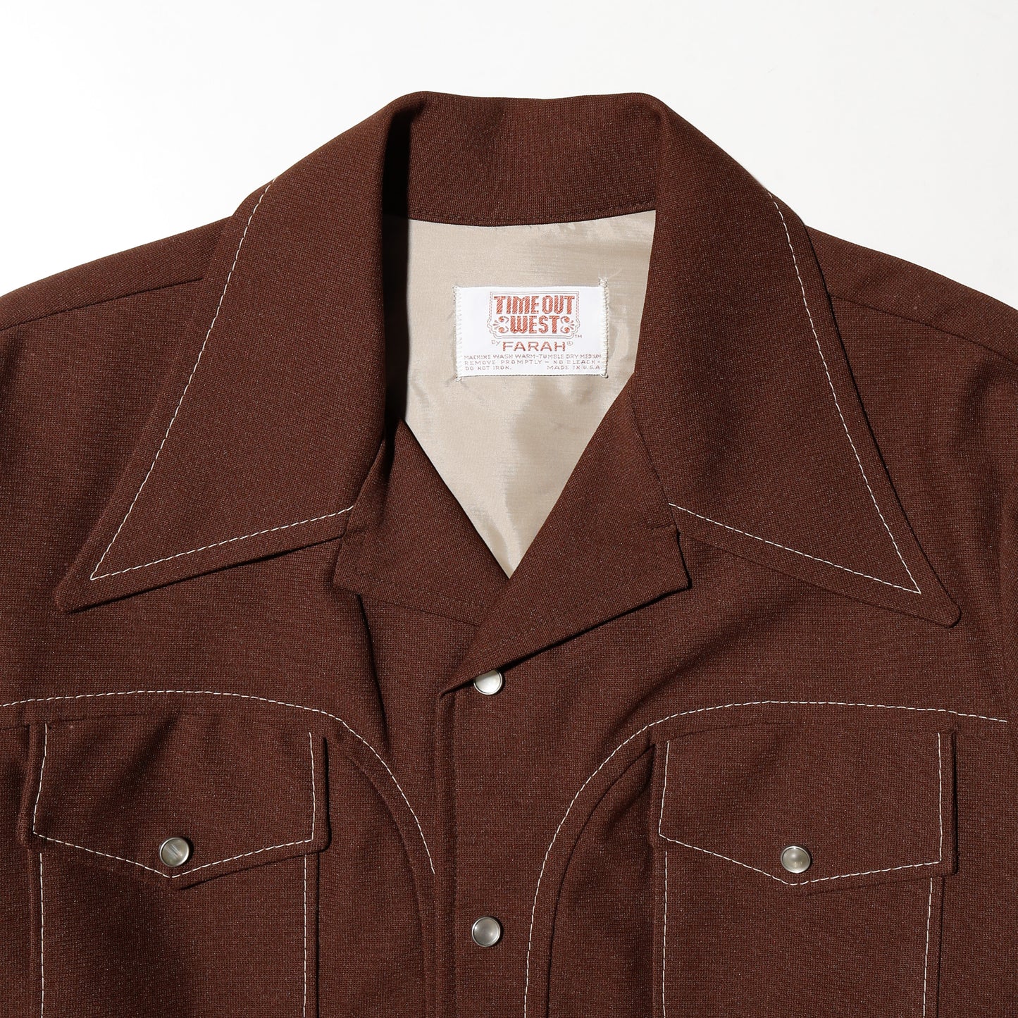 vintage 70's cropped poly trucker jacket