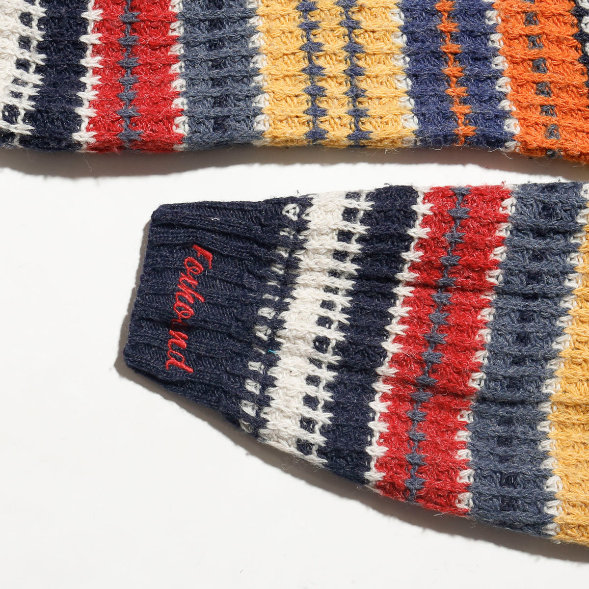 vintage euro multi border cardigan