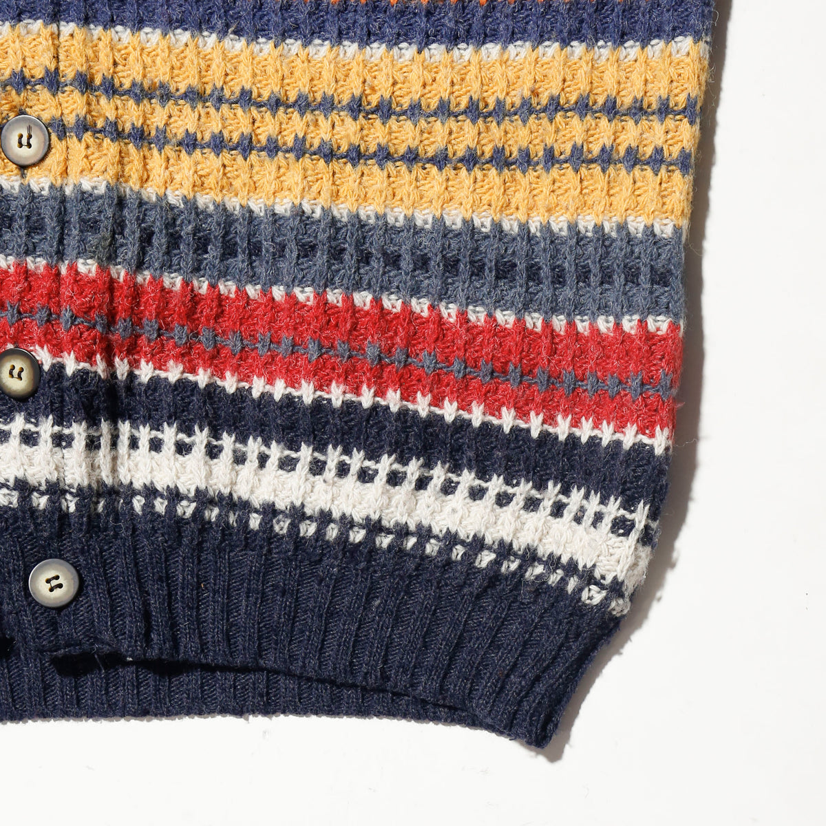 vintage euro multi border cardigan
