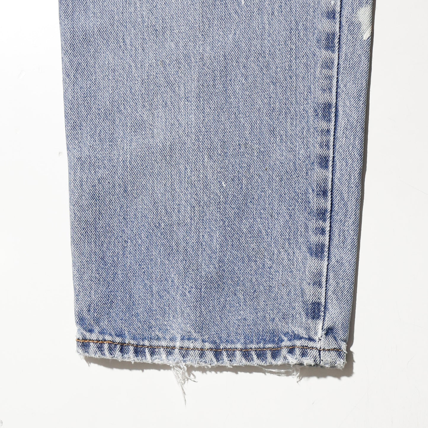 *one-off levi's repaired straight jeans