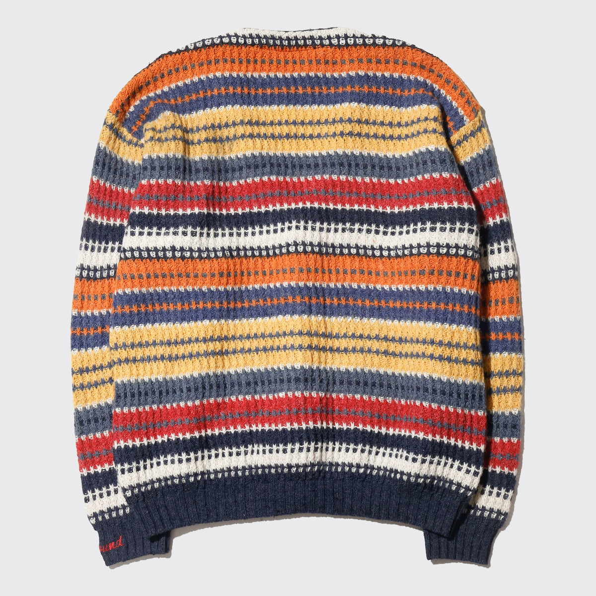 vintage euro multi border cardigan