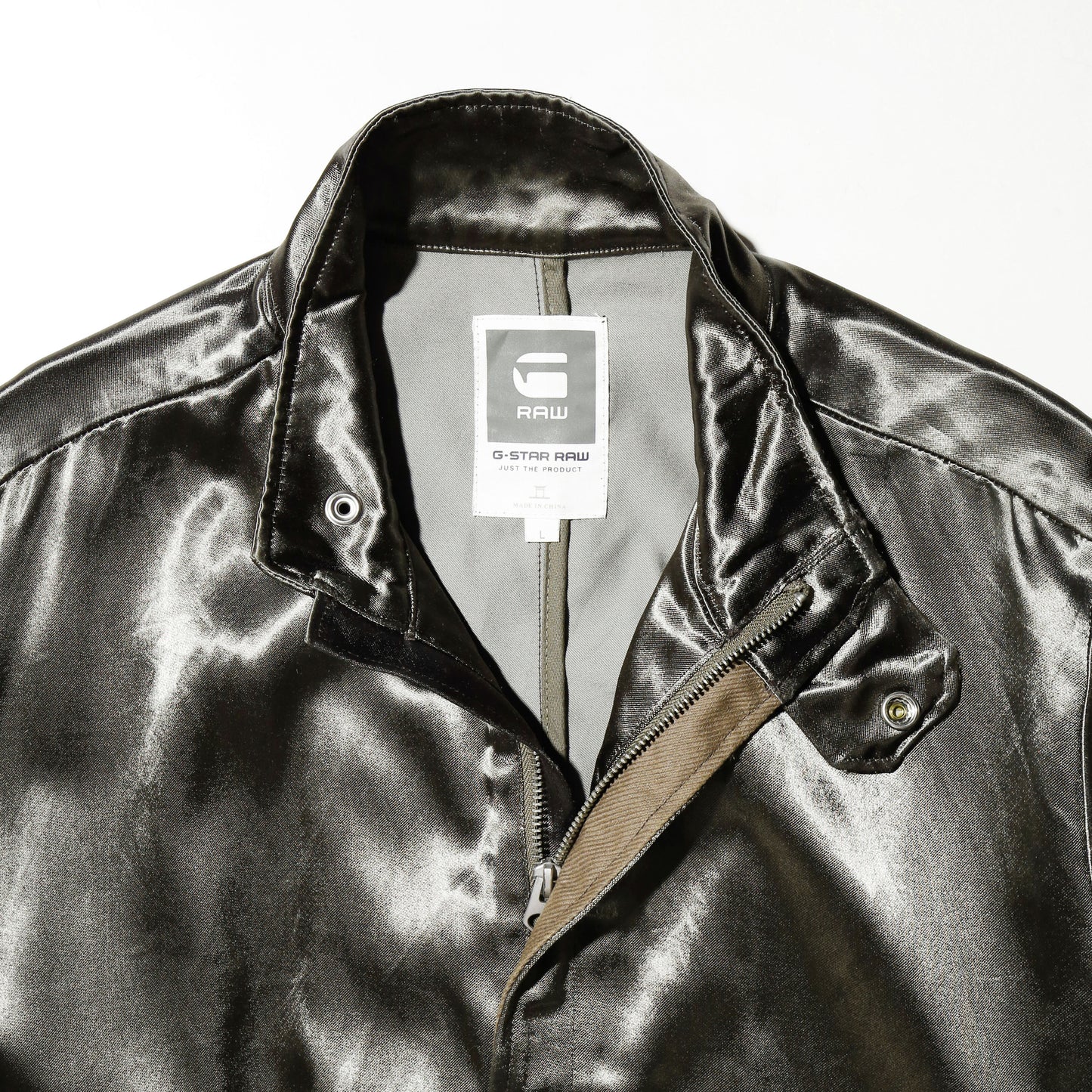 vintage g-star raw metalic statin riders jacket