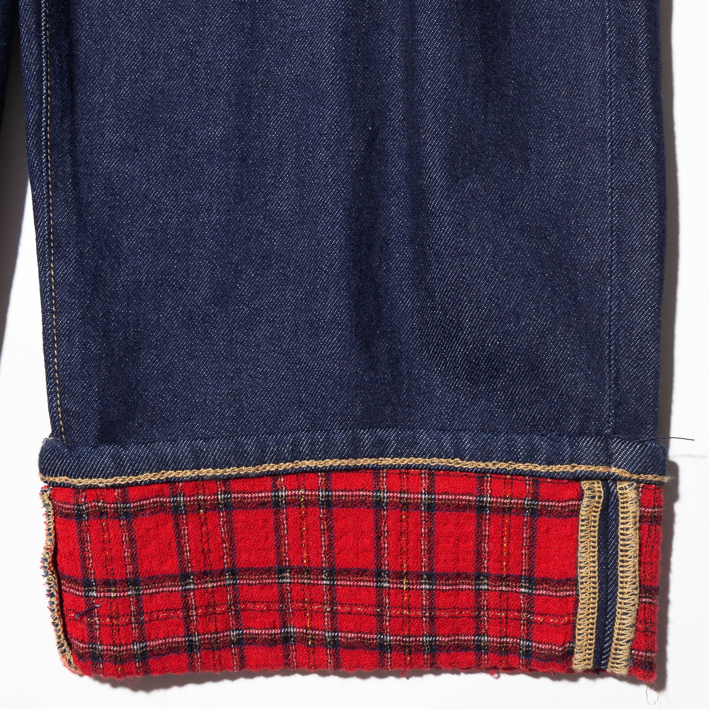 vintage tucked roll up jeans