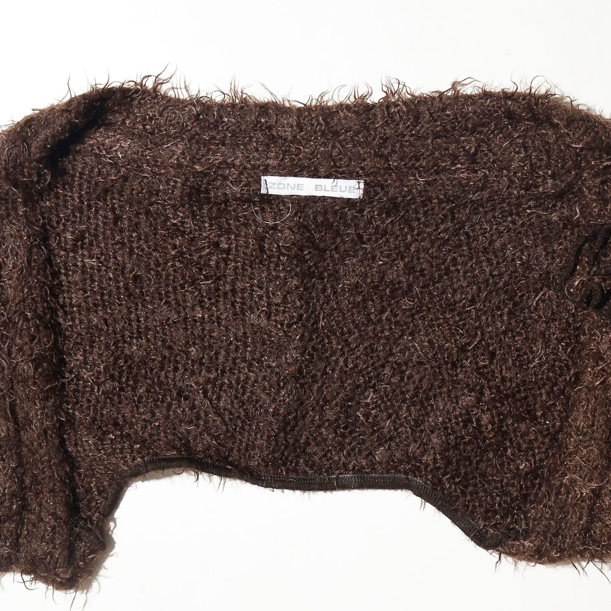 vintage shaggy rose knit bolero