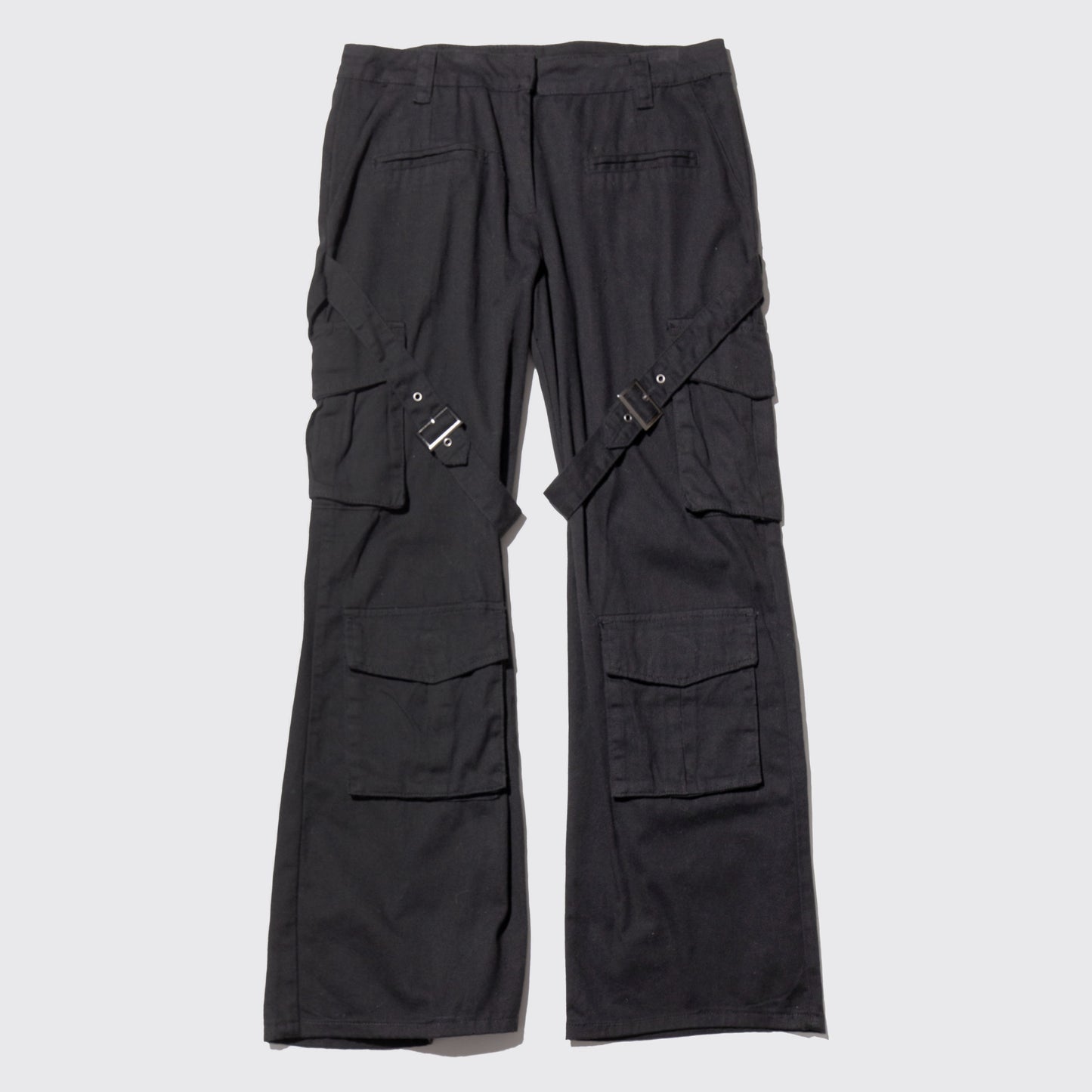 vintage belted utility trousers