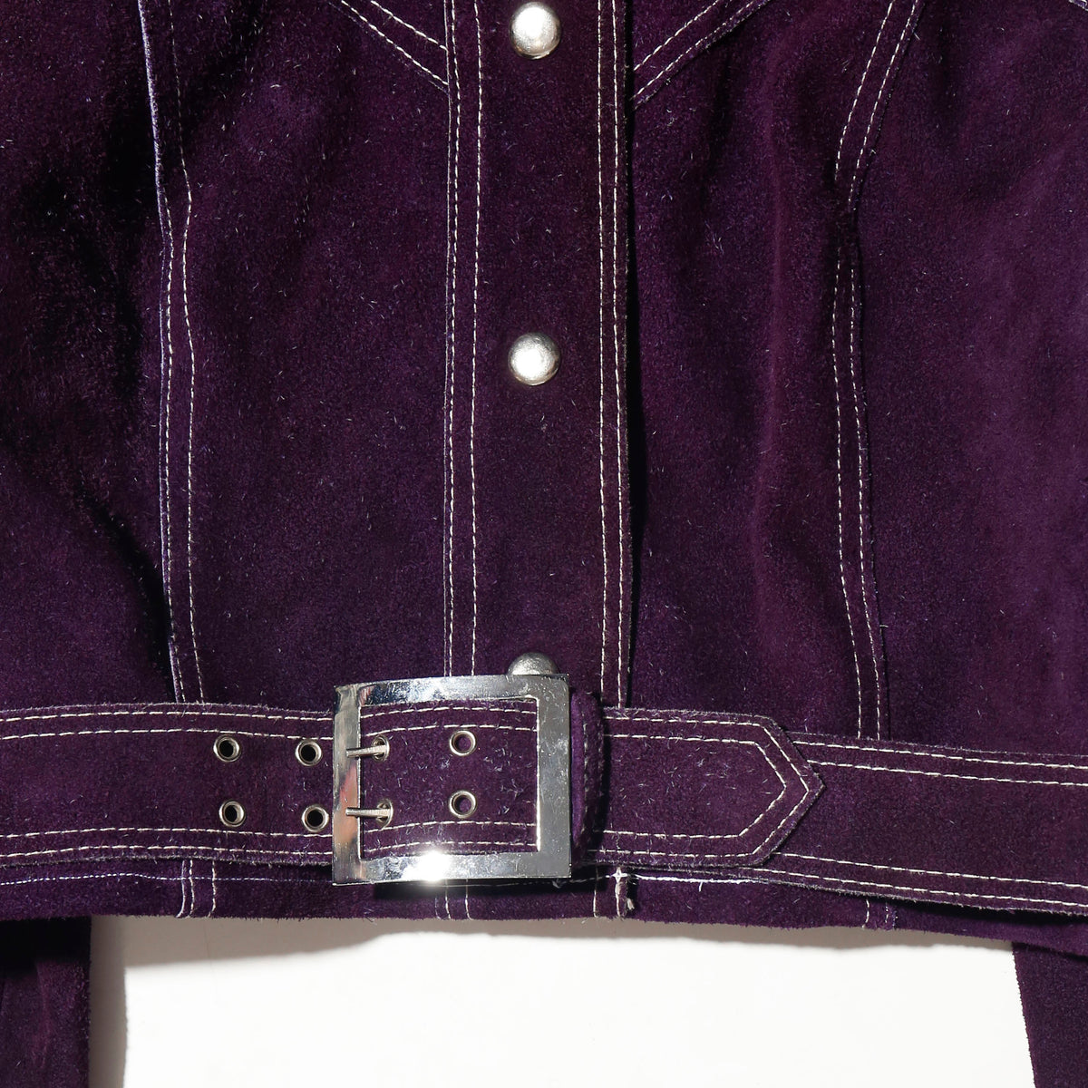 vintage 70's cropped pulm suede leather jacket