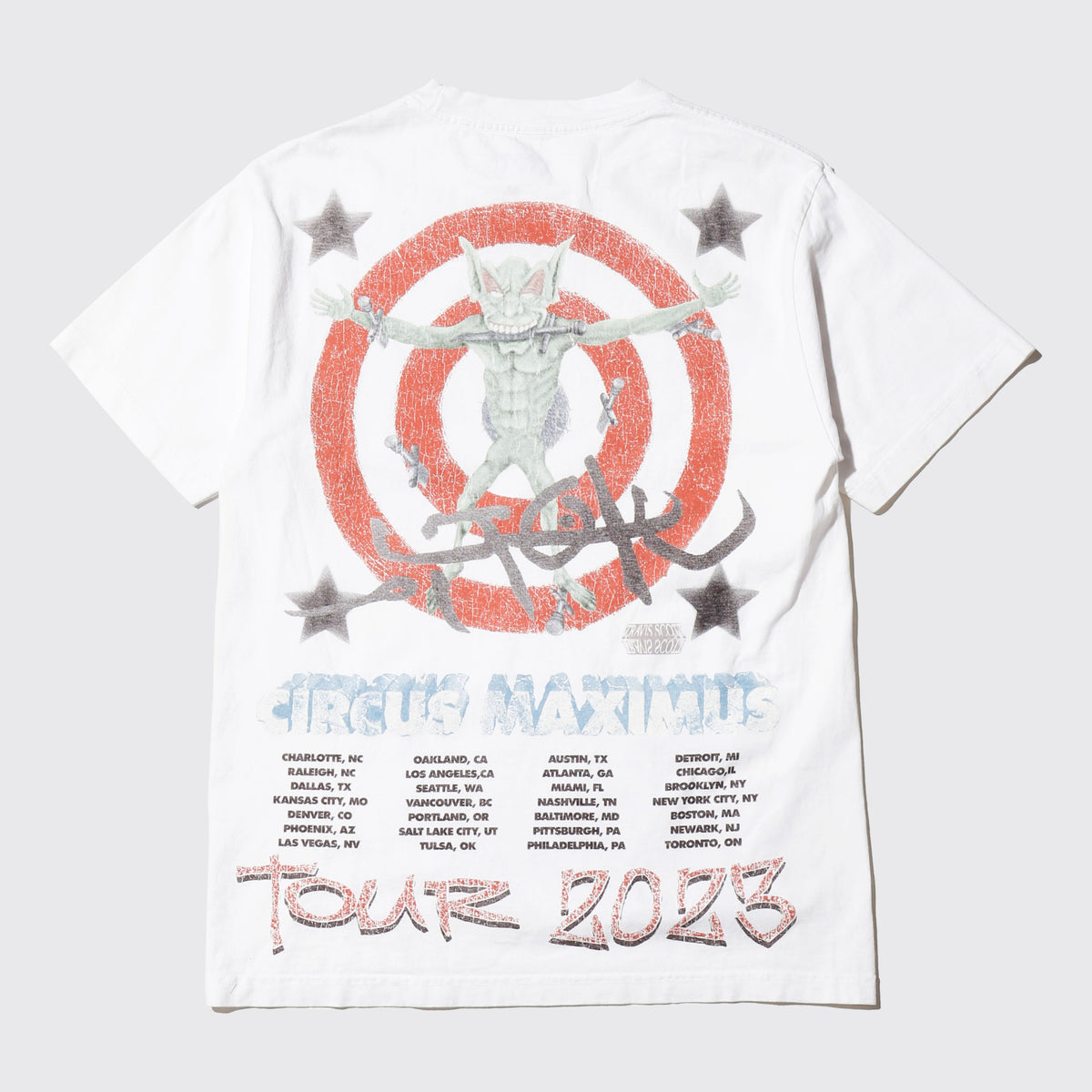 Travis Scott Utopia Circus Maximus 2023 tour III t-shirt