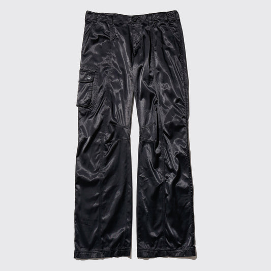 vintage calvin klein satin techno trousers