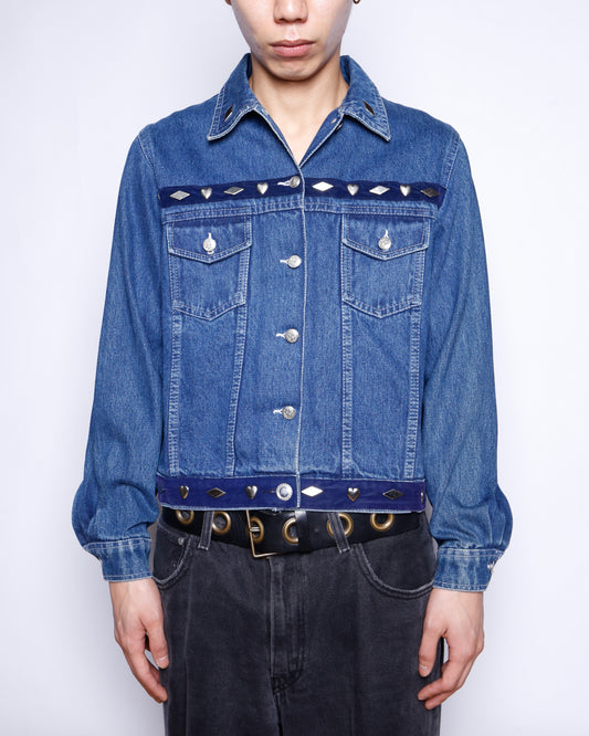 vintage studs trucker jacket