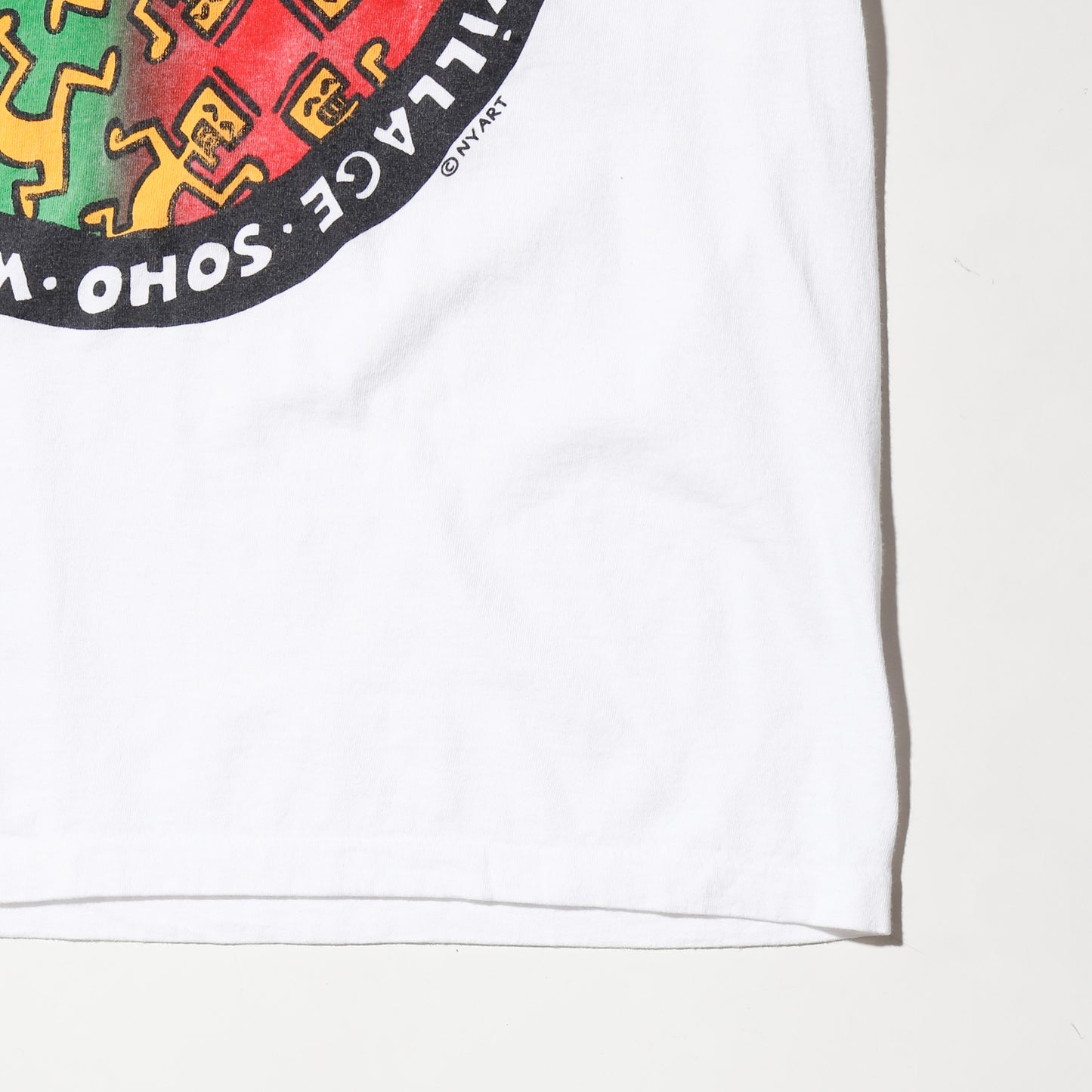 vintage 90's new york art vibe keith haring "dancing circle" t-shirt