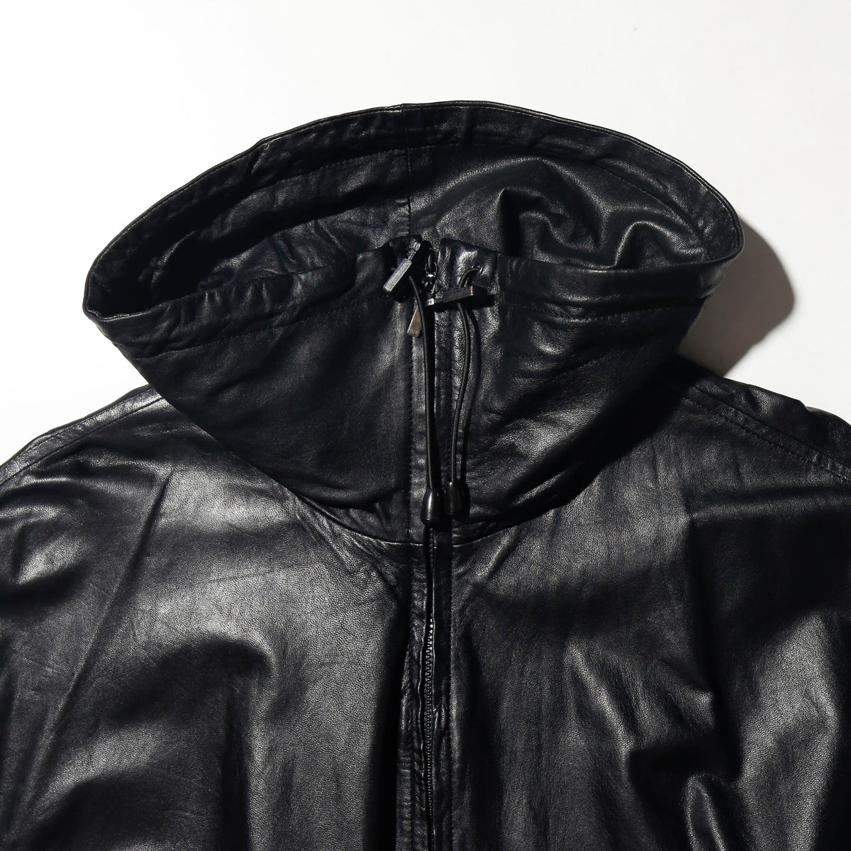 vintage euro bat leather poncho