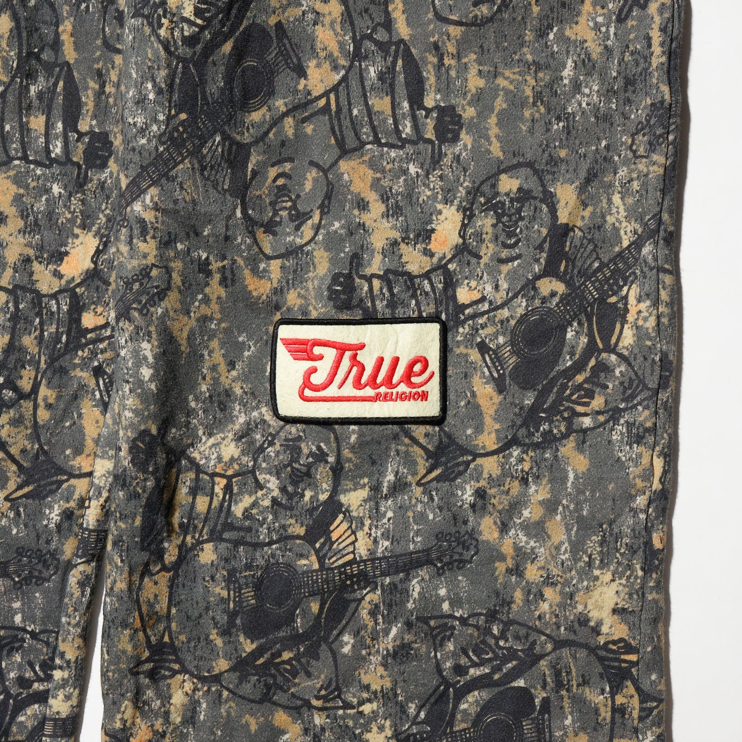 true religion buddha camo sweat pants