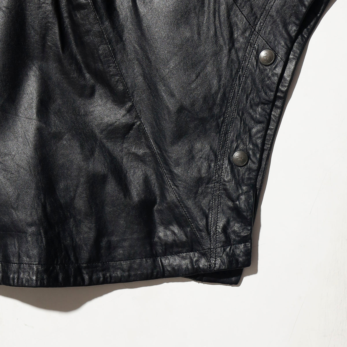 vintage euro bat leather poncho